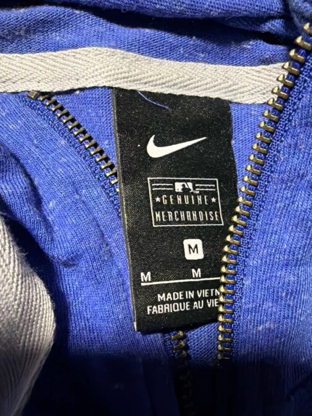 Nike Royal Blue Zip-Up Hoodie